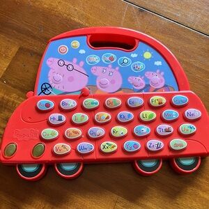 Peppa Pig Red and Blue Alphabet Keyboard Learning Toy